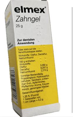 ژل دندان المکس، ترمیم کننده مینای دندان و پوسیدگی دندان
25 gr
(elmex® Zahngel 25gr)