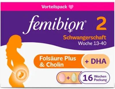 مکمل بارداری فمیبیون 2
برای مصرف ازهفته 13-40 بارداری
112عددی
 (Femibion ®2 Schwangerschaft)