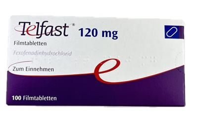 TELFAST®  FTB  120MG
  Wirkstoff: FEXOFENADIN 
100عددی
