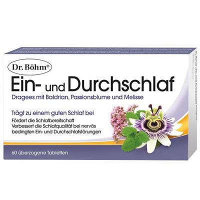 قرص خواب دکتر بوهم
60 قرص
(Dr. Böhm® Ein- und Durchschlaf)