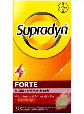 Supradyn ®FORTE
30عددی
مولتی ویتامین جوشان