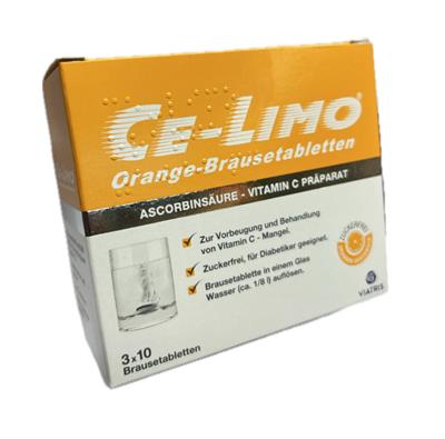 قرص جوشان ویتامین ث 1000گرمی باطعم پرتغال
(Orange®-Brausetabletten -Viatris-1000g) 
30عددی