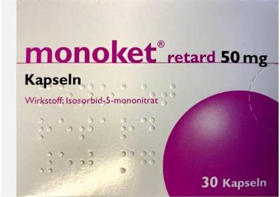 MONOKET RET KPS 50MG
30adadi
Wirkstoff:Isosorbid-5-mononotrat