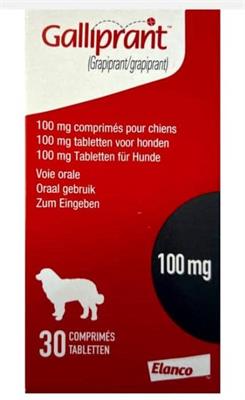 Galliprant ®  TBL 100mg
Wirkstoff : Grapiprant
30عددی