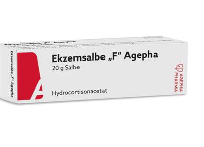 Ekzemsalbe=Hydrocortison"F" Agepha 10mg/1g
20گرمی
ماده موثره آنHydrocortisonacetat