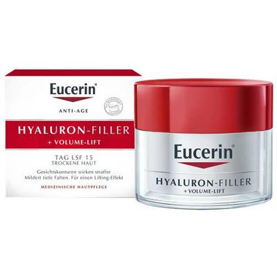 کرم روز ضد چروک هیالورون فیلر اوسرین مخصوص پوست های خشک
50 میلی لیتر
(Eucerin® HYALURON-FILLER + VOLUME-LIFT Tagespflege Trockene Haut)