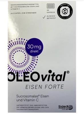 OLEO vital ®30mg
EISEN FORTE
کپسول آهن 30عددی