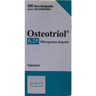 کلسیتریول 0.25 میکرو گرم
Osteotriol ®-Calcitriol
 0.25Microgram- 100 Kap