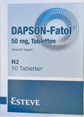 DAPSON- FATOL®  N2  TBL  50MG 
Wirkstoff: Dapson
50عددی