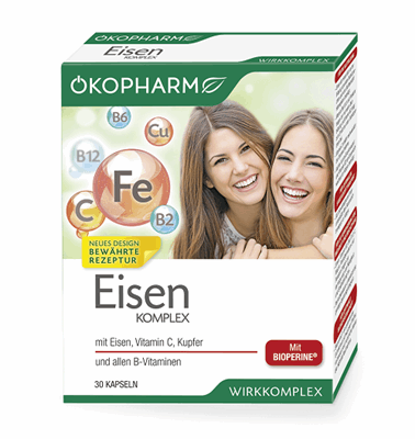 کپسول کمپلکس آهن
 30 کپسول
(Eisen complex® -30 kapsulen/Okopharm)