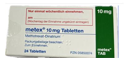 METEX® TBL 10MG
Wirkstoff :Methotrexat-Dinatrium
24عددی