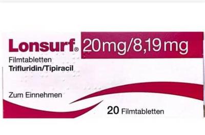 LONSURF®  TBL  20  mg/8.19mg
Trifluridin 20mg
Tripiracil 19mg
20عددی