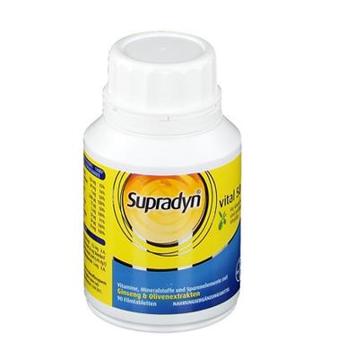 قرص ویتامین روکشدار برای افراد بالای 50 سال
 90 عدد
(Supradyn ®/Vital 50-90 Tableten)