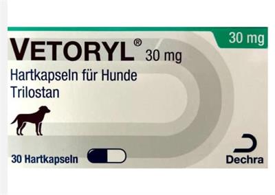 وتوریل 30 میلی گرم
30 کپسول
(Vetoryl ®30 mg-Trilostan 30 kap)
