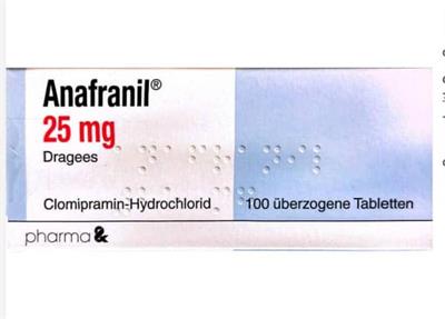 Anarfanil ®TBLT 25mg
100قرص روکشدار
ماده موثره Clomipramin HCI