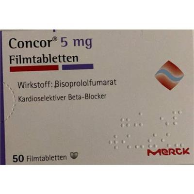 کنکور 5 میلی گرم - بیزوپرولول
50 قرص روکشدار
(Concor ® 5 mg- 50 filmtab)