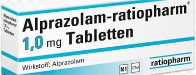 Alprazolam -ratiopharm  ®TBL 1.0mg
Wirkstoff: Alprazolam
50عددی