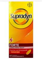 Supradyn ®FORTE
(Vitamine und Mineralstoffe+CoenzymQ10)
60عددی
این قرص روکشدارمولتی ویتامین است.