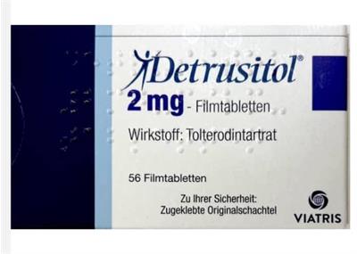 Detrusitol ®2 mg 
Wirkstoff :Tolterodintartrat
56عددی