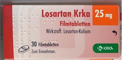 LOSARTAN KRKA FTBL  25MG
30عددی
Wirkstoff:Losartan_Kalium