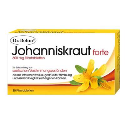 گل هزار چشم (Hypericum)
30 قرص
(Dr. Böhm® Johanniskraut 600 mg forte )