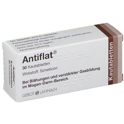 قرص بادشکن آنتی فلت در محل دستگاه گوارش
30 قرص جویدنی
(Antiflat-30kautabletten)