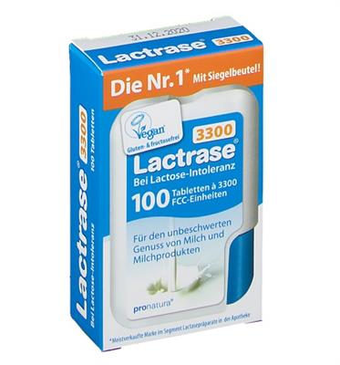لاکتریز 3300
100 قرص
(Lactrase ®3300- 100  Tableten)