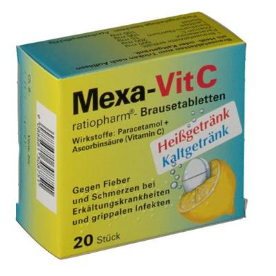 قرص جوشان مگزا برای درمان علامتی تب و درد و سرماخوردگی
20 قرص جوشان
(Mexa-Vit C-20 Brausetabletten)