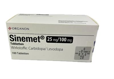 SINEMET ®TBL 25MG/100MG
Wirkstoff: Carbidopa/Levodopa
100عددی