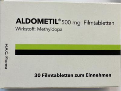 ALDOMETIL ®FTBL 500MG
Wirkstoff: Methyldopa
30عددی