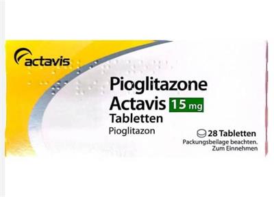 Pioglitazone َ® Actavis TBL 15mg
28عددی