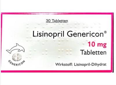 LISINOPRIL GENERICON®  TBLT 10MG
Wirkstoff :Lisinopril-Dihydrat
30عددی