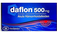 DAFLON ®500MG
قرص دافلون 500میلی گرم
36 عدد قرص روکش دار
Wirkstoff : Flavonoid 
Diosmin450mg+Hesperdin50mg