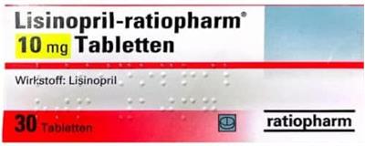 LISINOPRIL® RTP TBL 10MG
Wirkstoff : Lisinopril
30عددی