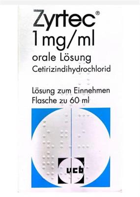 ZYRTEC® OR LSG  1MG/ML