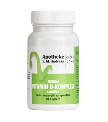 کپسول گیاهی ویتامین ب کمپلکس 
60 کپسول
(Vitamin B complex Gföhler)