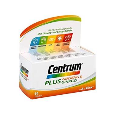 مولتی ویتامن سنتروم همراه با جینسینگ و جینگو
( Centrum Plus® Ginseng & Ginkgo  A-Zink)
60عددی