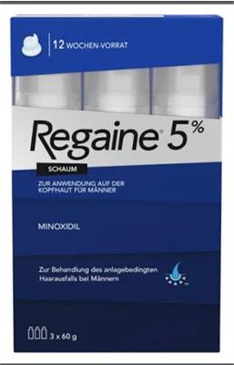 REGAINE SCHAUM 5%       3X60
این فوم است.
