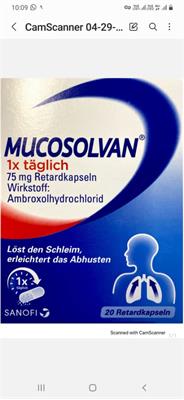 MUCOSOLVAN® RET KPS 75MG
20کپسول