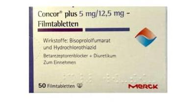 کنکور  پلاس 5mg/12.5mg - بیزوپرولول
50 قرص روکشدار
(Concor ®plus 5 mg/12.5 mg- 50 filmtab)