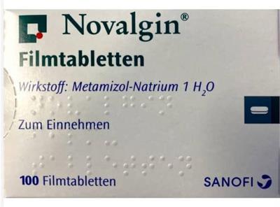 Novalgin ®500mg
مسکن قوی نوالجین500میلی گرم
(Novalgin ® Filmtabletten500-100Tab)
Wirkstoff:Metamizol-Natrium 1 H2O
100عددی