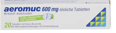 aeromuc ® 600mg
Wirkstoff: Acetycystein
20عددی