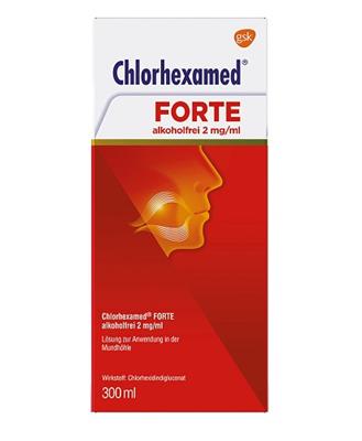 دهان شویه کلروهگزامید بدون الکل برای التهاب لثه
 300 میلی لیتر
(Chlorhexamed® FORTE alkoholfrei 2 mg/ml)