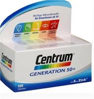 مولتی ویتامن سنتروم همراه با 
(Centrum ®  GENERATION  50+  A  -Zink)
100عددی