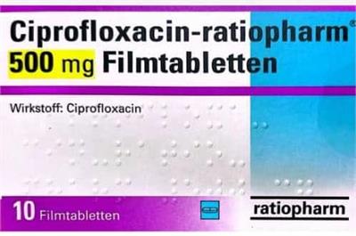 CIPROFLOXACIN- ratiopharm ®  500mg
10عددی
Wirkstoff: Ciprofloxacin