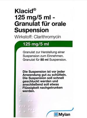 KLACID® GRAN OR SUS 125MG /5ML