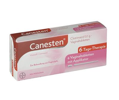 درمان قارچ واژن کانستن 6 روزه
6 عدد قرص واژینال
(Canesten® Vaginaltabletten 6-Tage-Therapie)