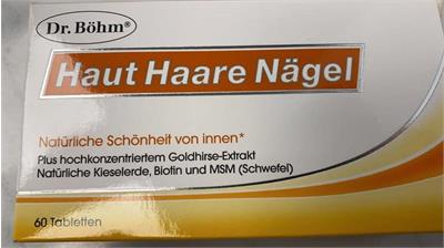 قرص برای تقویت مو و ناخن و پوست 60 عددی
(Gfoehler Haut Haar Naagel Tab 60)