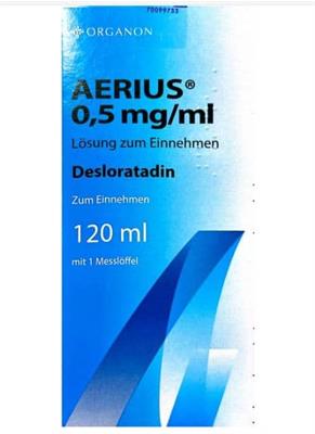 AERIUS® LSG 0,5MG/ML 
شربت  ضدحساسیت