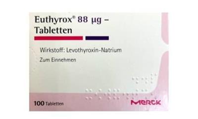 قرص تیروئید لوتروکسین(اوتیروکس) 88 میکرو گرمی مرک آلمان
100 عدد قرص
(Euthyrox ®88 mcgr-100Tabletten)